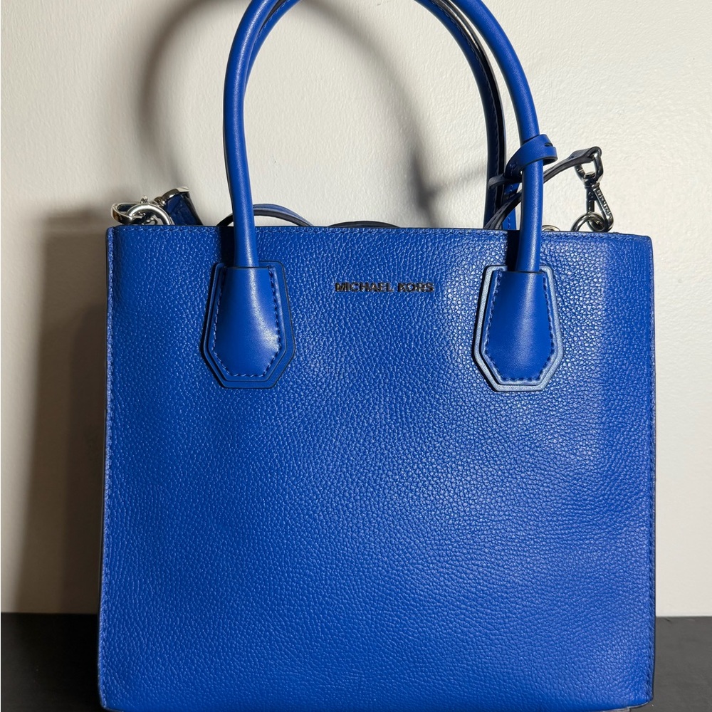 Michael Kors Cobalt Blue Leather Satchel